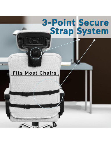 Almohada Soporte Lumbar ComfiLife Espuma Viscoelástica 44.5x40.6cm