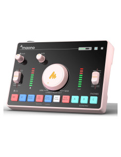 MAONO Interfaz de Audio AMC2 NEO Rosa con Bluetooth y 48V