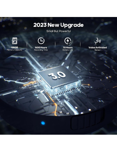 Grabadora de voz Nanezan NZ007 128GB activada por voz