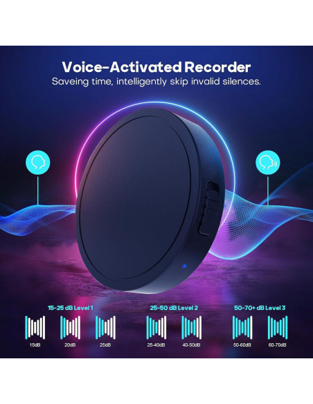 Grabadora de voz Nanezan NZ007 128GB activada por voz