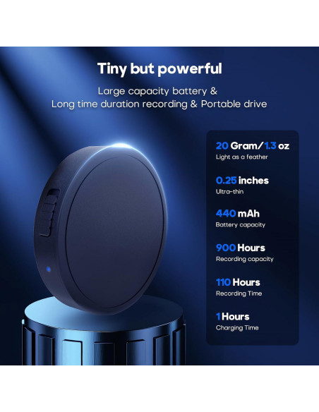 Grabadora de voz Nanezan NZ007 128GB activada por voz