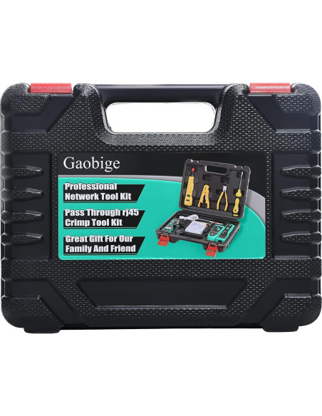 Kit de Herramientas de Crimpado RJ45 Gaobige con Estuche