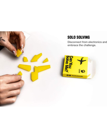 Juego de 12 Puzzles Tangram - Can You Solve Me, 3 Dificultades