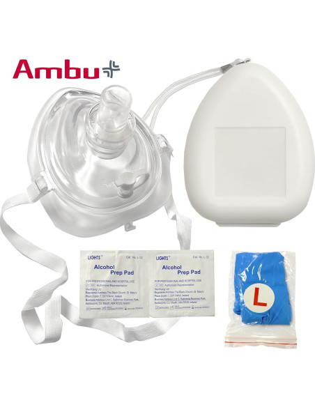Kit de Máscara de RCP Ambu con Estuche Duro y Accesorios