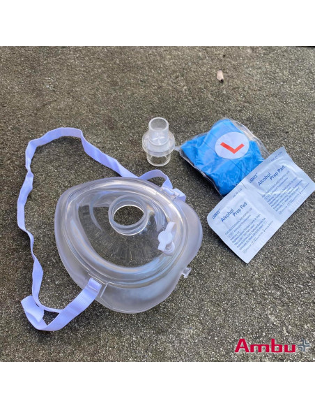 Kit de Máscara de RCP Ambu con Estuche Duro y Accesorios