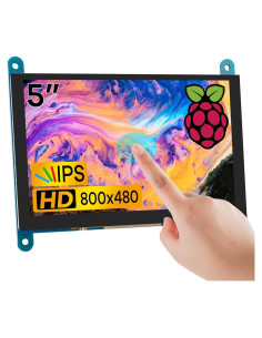 Pantalla Táctil LCD IPS 12.7 cm 800x480 HDMI para Raspberry Pi