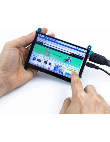 Pantalla Táctil LCD IPS 12.7 cm 800x480 HDMI para Raspberry Pi