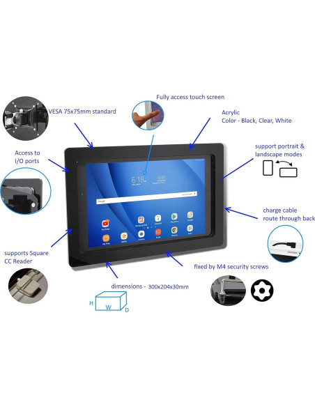 Funda Acrílica Antirrobo TABcare para Lenovo TAB M10 Plus 10"