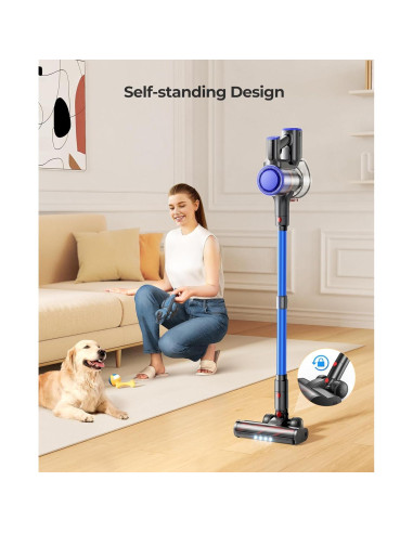 Aspiradora Inalámbrica Fieety Elite 9 550W 60min Azul