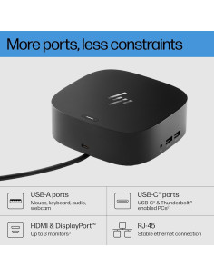 Adaptador Dock USB-C HP G5 11-en-1 para Laptops y PCs 2