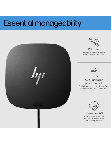 Adaptador Dock USB-C HP G5 11-en-1 para Laptops y PCs