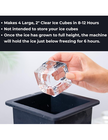 Fabricador de Hielo Klaris - 4 Cubos Cristalinos en 12h