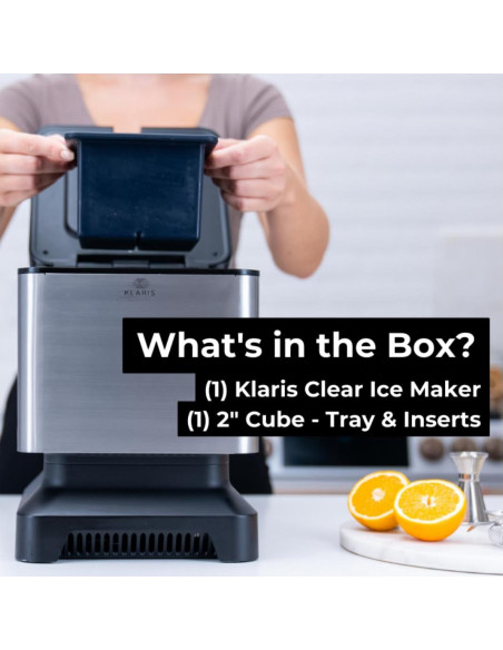 Fabricador de Hielo Klaris - 4 Cubos Cristalinos en 12h