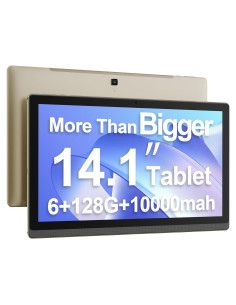 Tableta Android 13 MESWAO 14.1" FHD 6GB 128GB 1TB Exp.