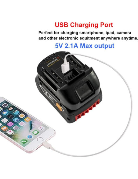 Adaptador USB Makita 18V LXT - Convertidor Bosch Li-ion
