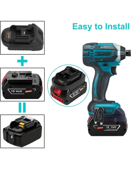 Adaptador USB Makita 18V LXT - Convertidor Bosch Li-ion