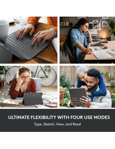 Funda Teclado Logitech Combo Touch para iPad 10 Gen - Gris 2