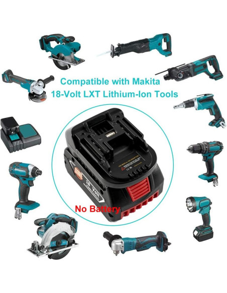 Adaptador USB Makita 18V LXT - Convertidor Bosch Li-ion