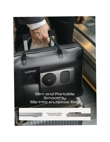 Cargador Inalámbrico 3 en 1 LISEN para iPhone 16 - Qi2 15W