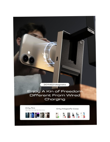 Cargador Inalámbrico 3 en 1 LISEN para iPhone 16 - Qi2 15W