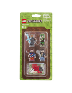 LEGO Minecraft 853609 Paquete de Mini Figuras 4 Piezas