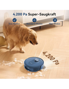 Aspiradora y Trapeador Robot Proscenic Q8 Inalámbrico Azul 2