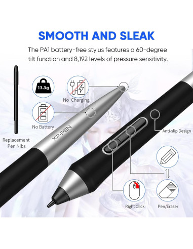 Tableta de Dibujo Inalámbrica XP-PEN Deco Pro MW 11" 8 Teclas