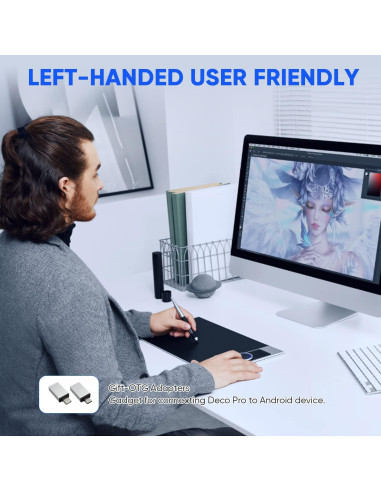 Tableta de Dibujo Inalámbrica XP-PEN Deco Pro MW 11" 8 Teclas