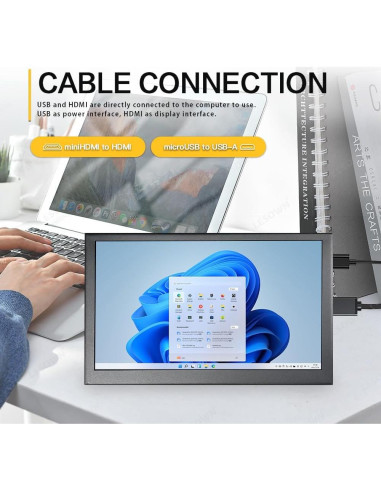 Monitor LCD 7" LESOWN LP70C HDMI Portátil con Altavoces