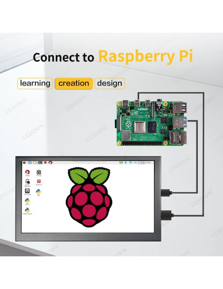 Monitor LCD 7" LESOWN LP70C HDMI Portátil con Altavoces