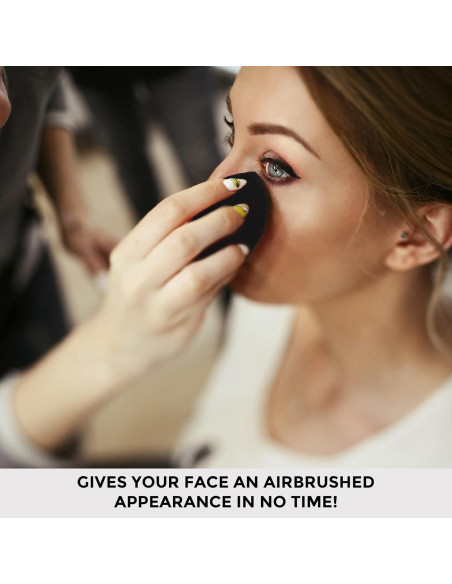 Esponja de Belleza ForPro Expert Vegana Negra 4.6cm