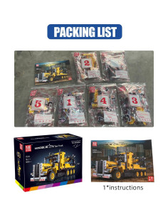 Mould King 17011 Camión de Remolque Pesado 1250 Piezas 2