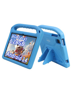 Tableta para Niños Weelikeit 10.1" 128GB Android 14 Azul