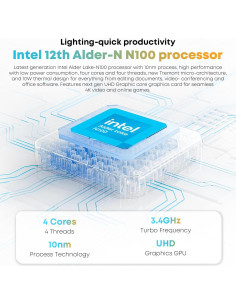 CHUWI MiniBook X Laptop 10.5" Táctil 12GB RAM 512GB SSD 2