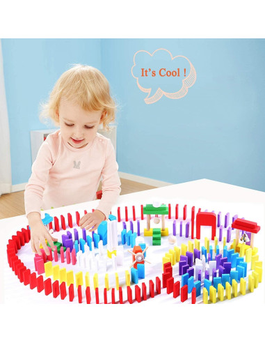 Juego de Dominó Wondertoys 600 Piezas Madera Educativo