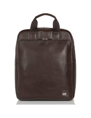 Mochila de Cuero KNOMO Dale para Laptop 16" Marrón