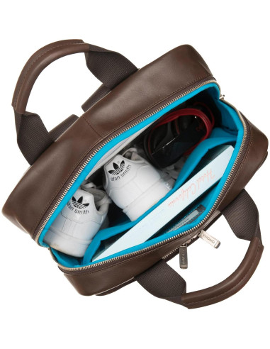Mochila de Cuero KNOMO Dale para Laptop 16" Marrón