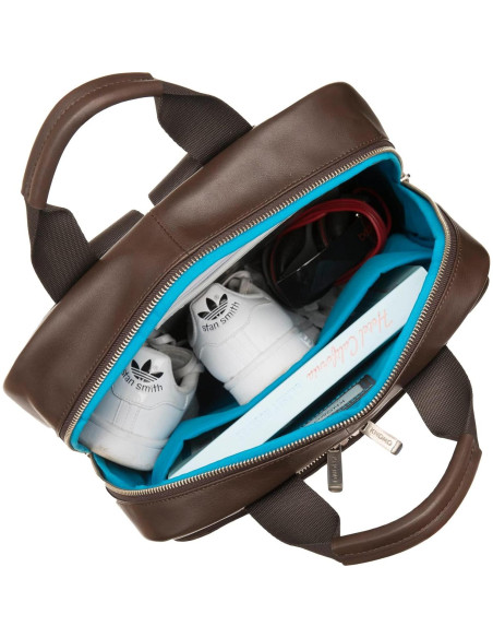 Mochila de Cuero KNOMO Dale para Laptop 16" Marrón
