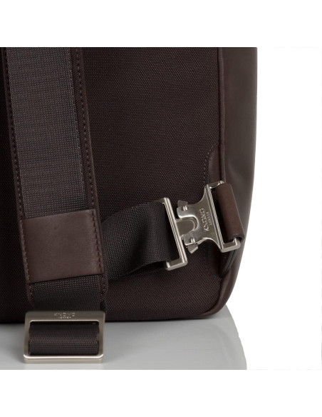 Mochila de Cuero KNOMO Dale para Laptop 16" Marrón