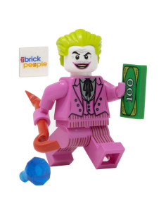 Minifigura Joker LEGO DC Superhéroes Traje Rosa 4,32 cm