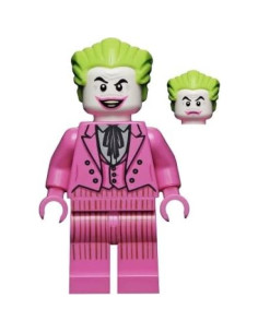 Minifigura Joker LEGO DC Superhéroes Traje Rosa 4,32 cm 2