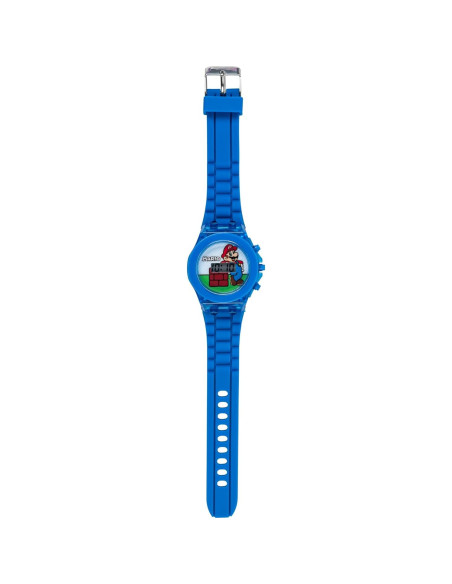 Reloj Digital LCD Super Mario Accutime con Luz LED Azul