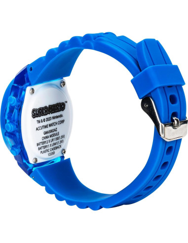 Reloj Digital LCD Super Mario Accutime con Luz LED Azul