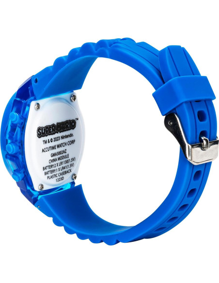 Reloj Digital LCD Super Mario Accutime con Luz LED Azul