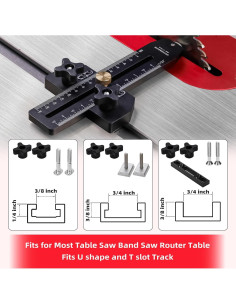 Guía de corte delgada GOINGMAKE para sierra de mesa 20,32 cm 2