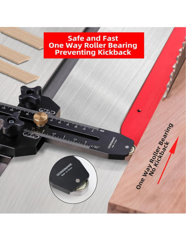 Guía de corte delgada GOINGMAKE para sierra de mesa 20,32 cm