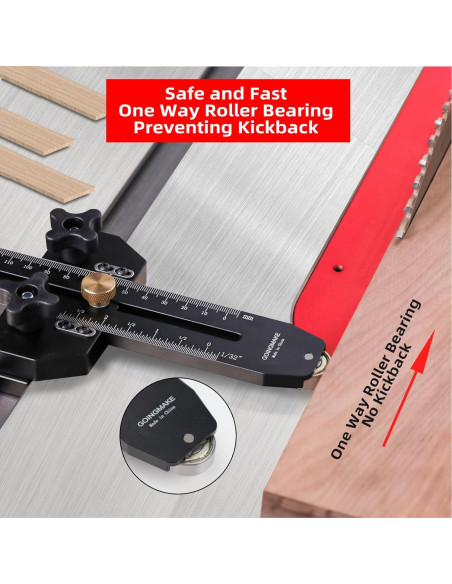 Guía de corte delgada GOINGMAKE para sierra de mesa 20,32 cm