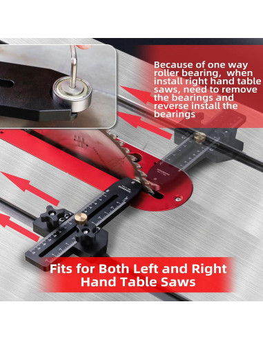 Guía de corte delgada GOINGMAKE para sierra de mesa 20,32 cm