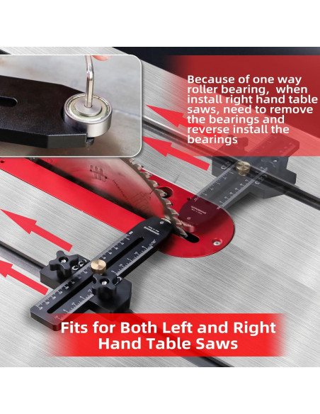 Guía de corte delgada GOINGMAKE para sierra de mesa 20,32 cm