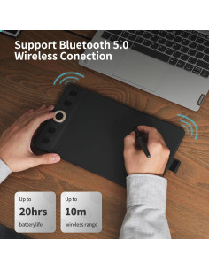 Tableta de Dibujo GAOMON WH851 20,3 x 12,7 cm Bluetooth 2